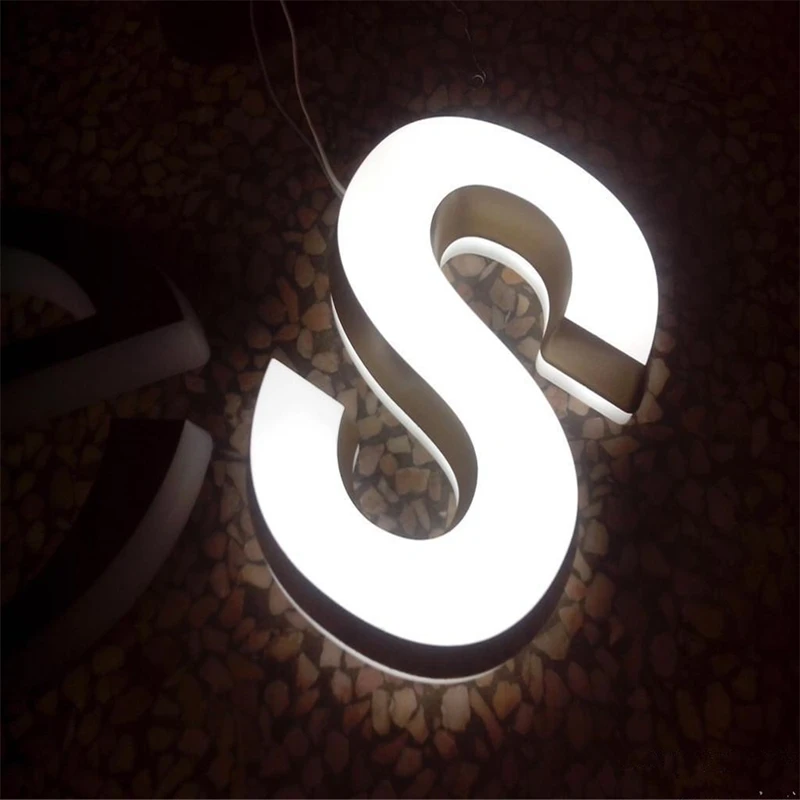 HS wholesale standard channel letter mini LED acrylic 3d light sign