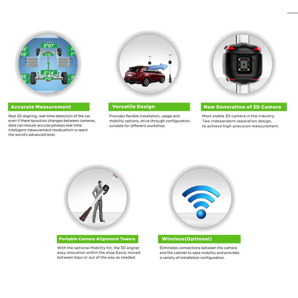  Точный ручной 3D оборудование для развала-схождения сертифицированное в Евросоюзе & сертификат ISO производство Китай PL-3D-5555U машина продажи