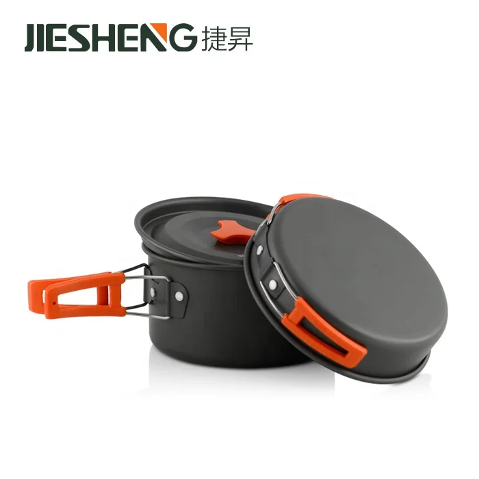 Backpacking Mess Kit Tool Lightweight Folding Hiking Accessories Cooking Pot Anodized Aluminum Camping Cookware