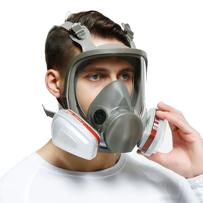 Wejump Full Face Gas Mask Eye protection Respiratory Industrial Wide Field of View Used for Daily