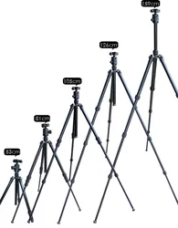 Hot Selling Multiple Function Aluminum Professional Video Camera Tripod with CNC Ball Head Twist-lock for Recording