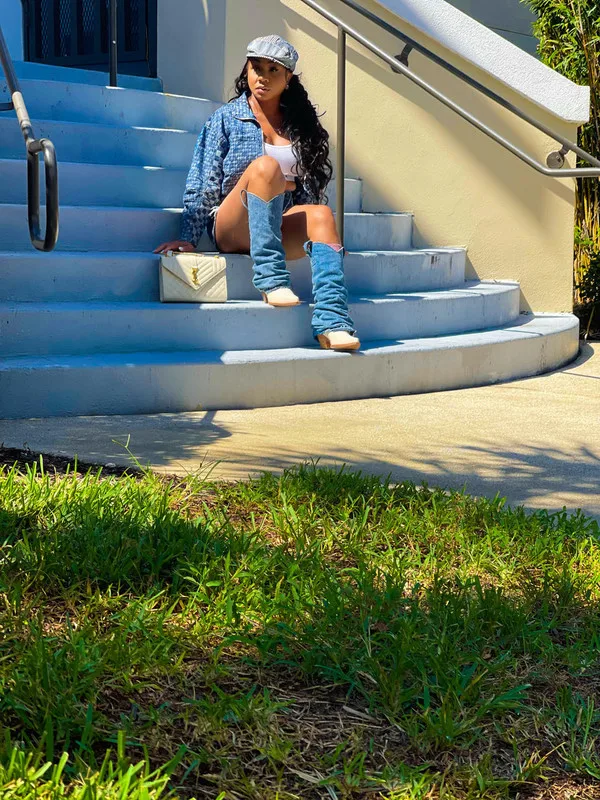 Winter Fall Women Clothes High Quality Woman Denim Jean Jacket Zip Up Plaid Ladies Fashion Streetwear Heavyweight Jean Coats