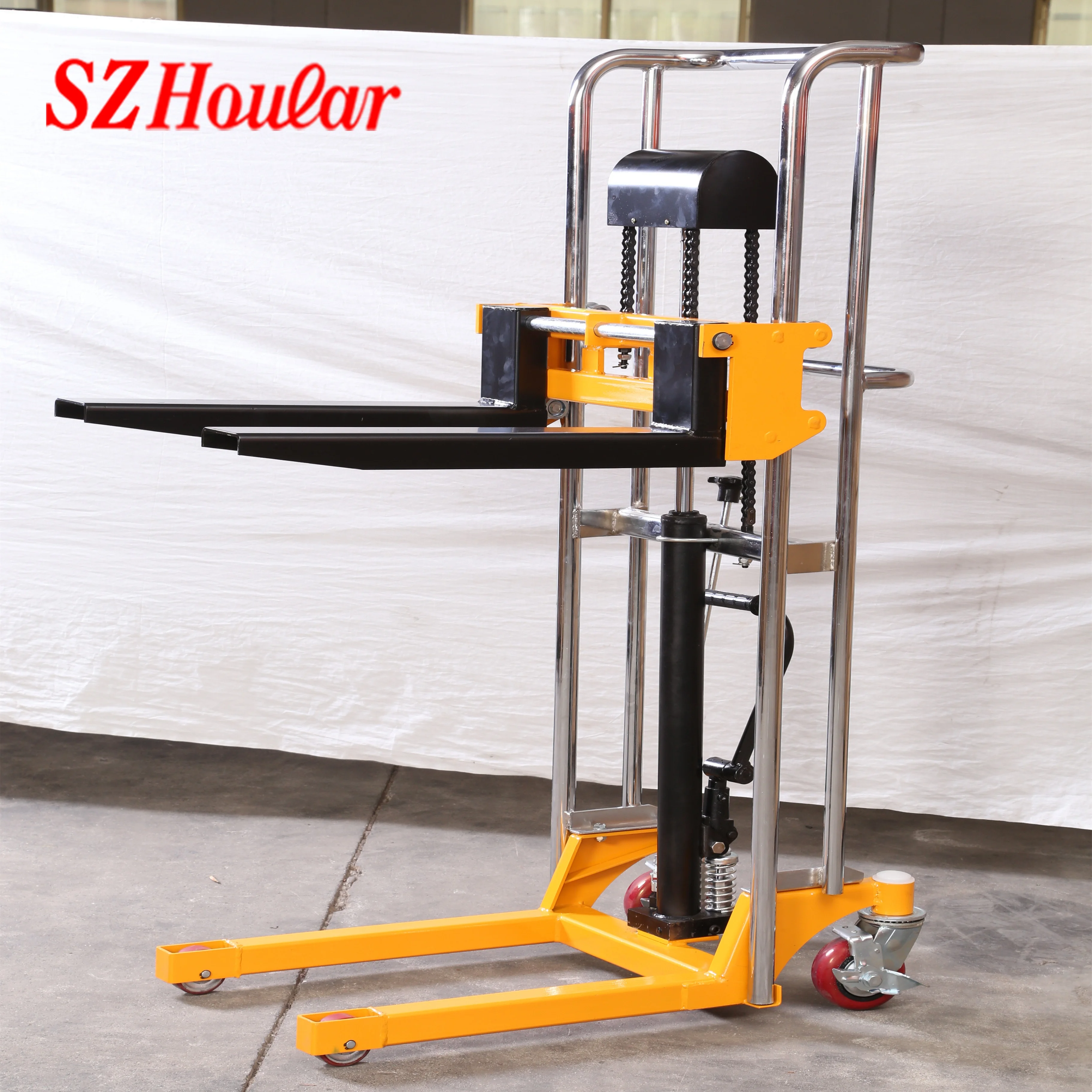hand manual stacker hand pallet stacker manual hand winch stacker lift supplier