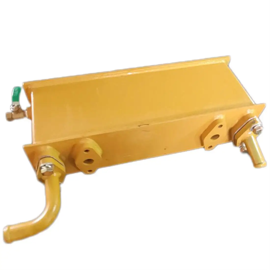 Shantui SD16 and SD16L bulldozer oil cooler assembly. Part numbers: 16Y-76D-01000, 16Y-76-02000. Parts for Weichai engines.