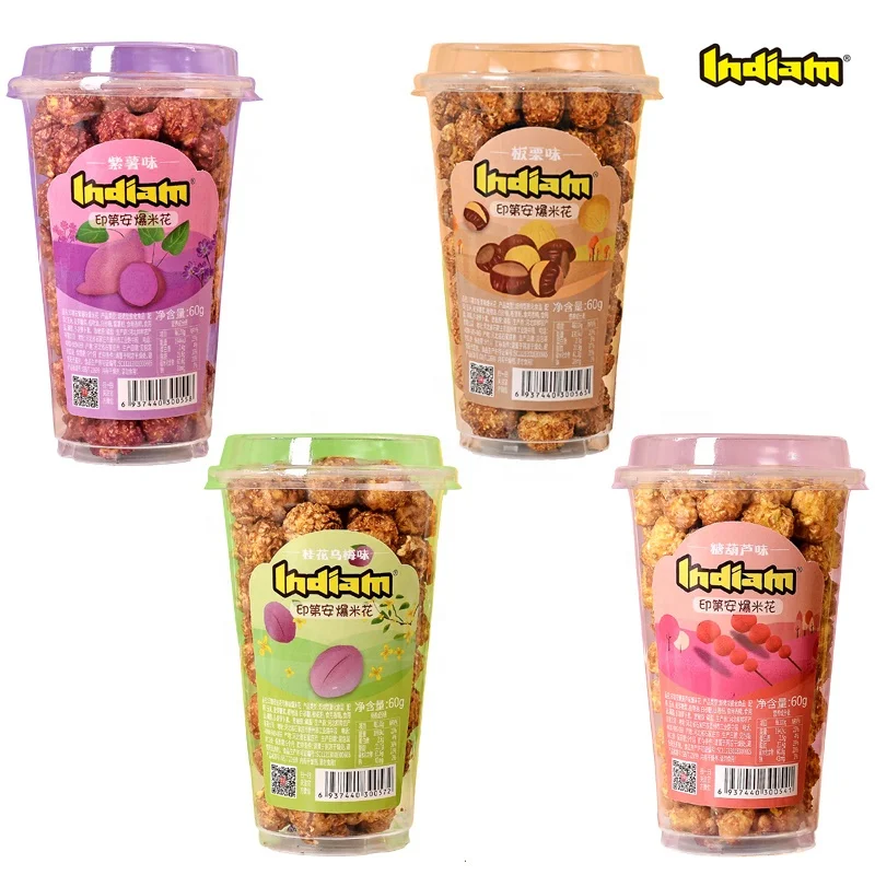 Whole Grain ,Non-GMO, Gluten Free, High Quality Flavored INDIAM Popcorn