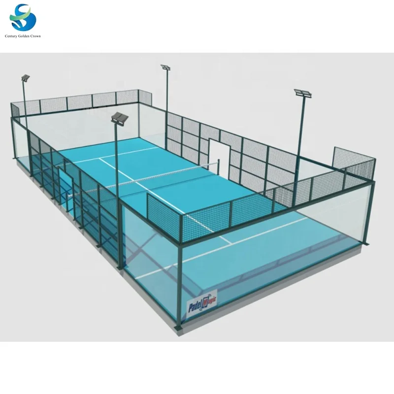 Padel court size 20x10m artificial turf line for paddle sport