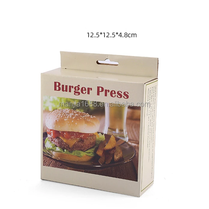 Manjia High Quality Aluminum Hamburger Patty Maker Stuffed Burger Press DIY Meat Beef BBQ Grill Burger Patty Mold