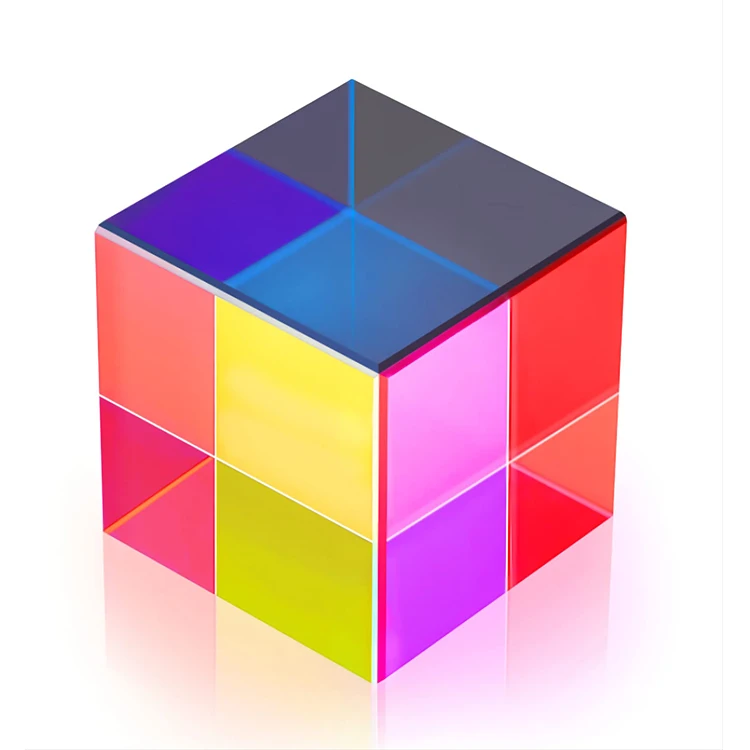2022 new style high quality intelligence colorful corner optical prism cube for kids