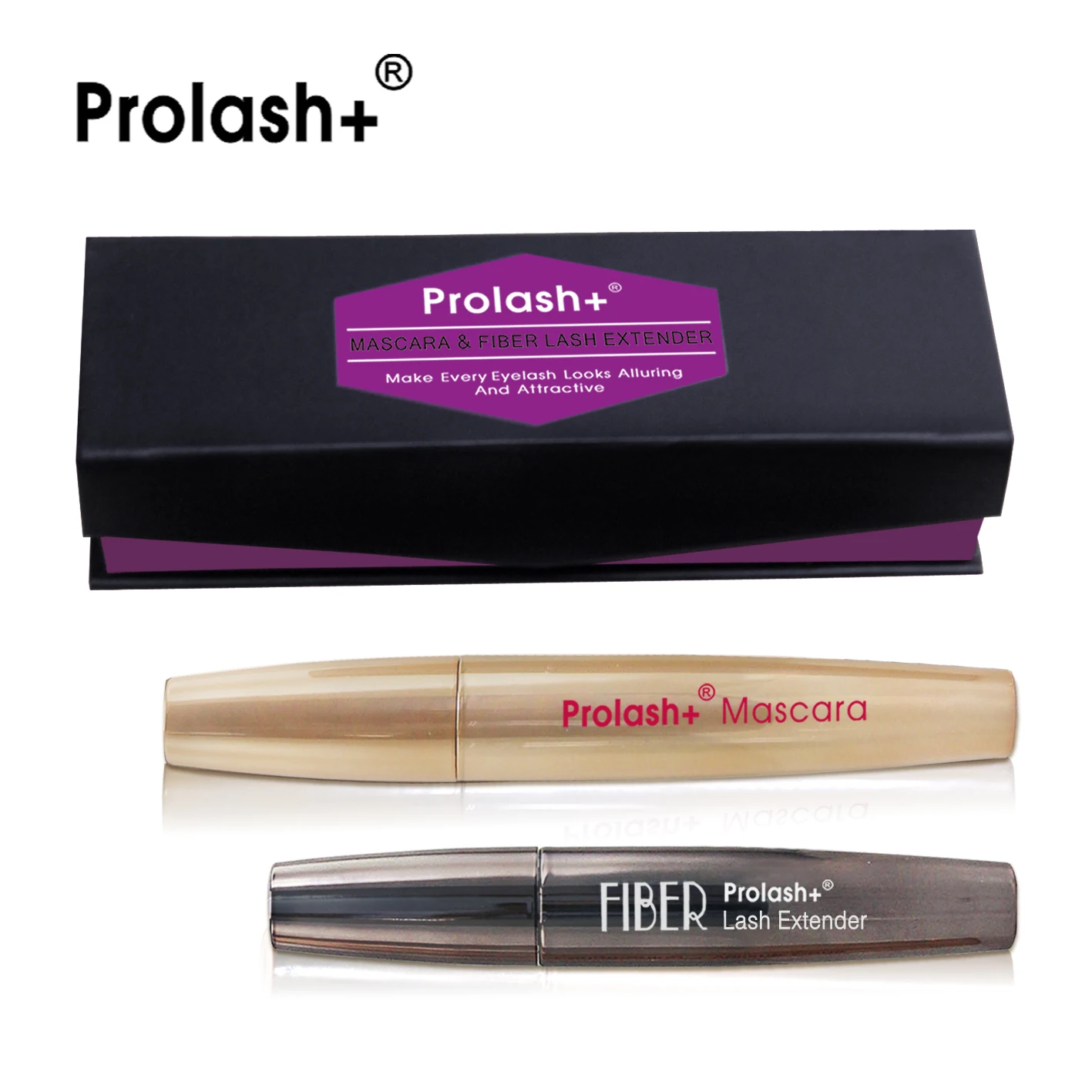 Prolash+ Mascara 3D Fiber Lash Extender, Magic Lengthening Extension Mascara Bio-enzyme Volume and curl Formula