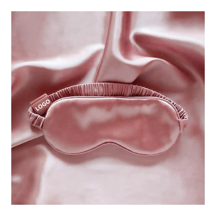 22mm Wholesale 100% mulberry silk satin Sleep eye mask Soft Eye Night Blindfold Eyes Cover