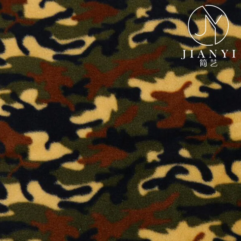 
wholesale army camouflage print polar fleece fabric 
