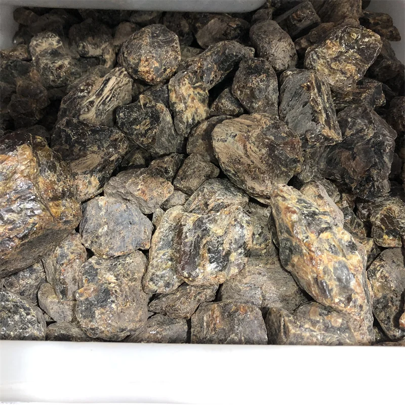 Natural rough healing crystals mineral samples quartz rocks yellow amber calcite raw stone