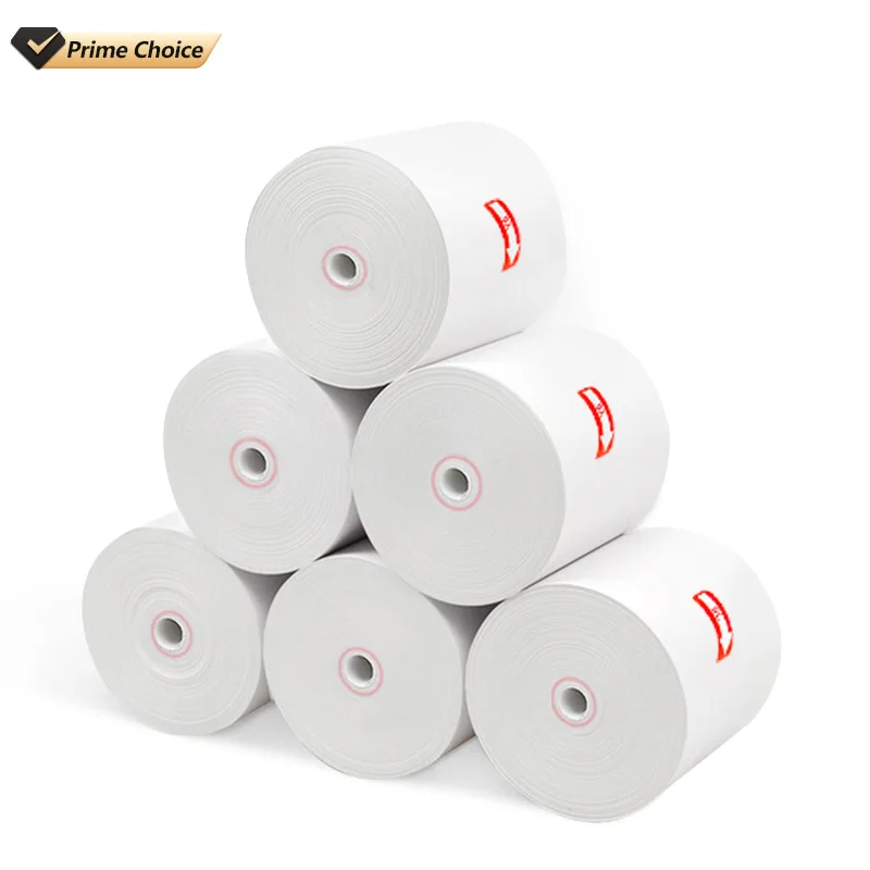 Wholesale 80x80mm Cash Register Paper 80x80 Thermal Paper Rolls Manufacture Customized 3 1/8 X 230 Thermal Paper Receipt Rolls