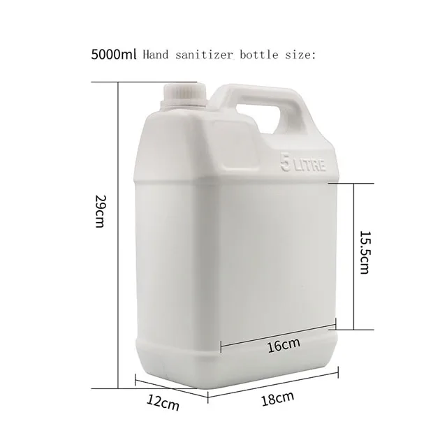 
Portable Hand sanitizer 5000ml with 75% alcohol disinfectant Gel waterless with pump accepted OEM & ODM order factory price 