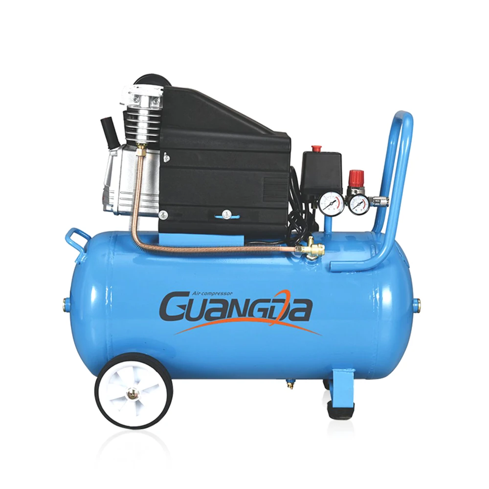 Электрический воздушный компрессор для краски с прямым приводом, 2 л.с., 1,5 кВт, 50 л