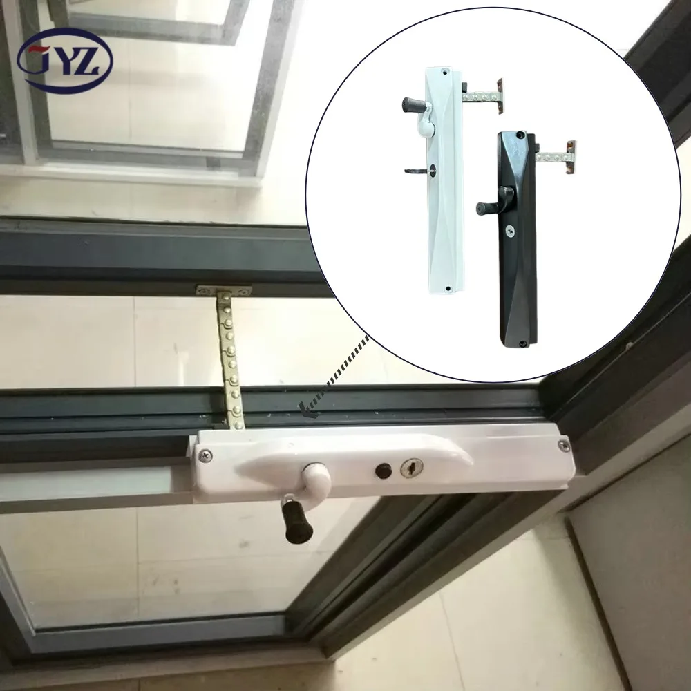 Australian Modern Design Single Fan Window Locks Hand-Cranked Zinc Alloy Window Opener Wide Range Manual Upper Window Export