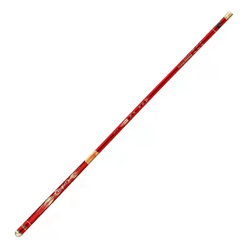 Low moq wholesale cheap bulk factory price OEM ODM telescopic hand pole rod fishing rod new design 2021 carbon red for sale