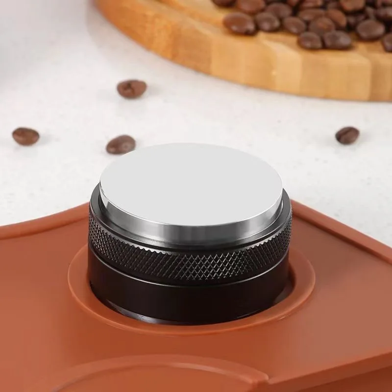 Premium Quality 2in1 Dual Head Coffee Distributor Adjustable Depth 4 Angled Slopes Adjustable Palm Tamper Espresso Distribution