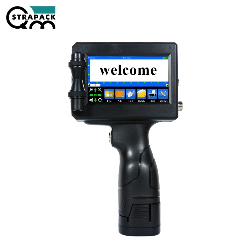 12.7mm Cheap Price Industrial Batch Coding Machine Handheld Portable Thermal TIJ Inkjet Printer Outdoor Use