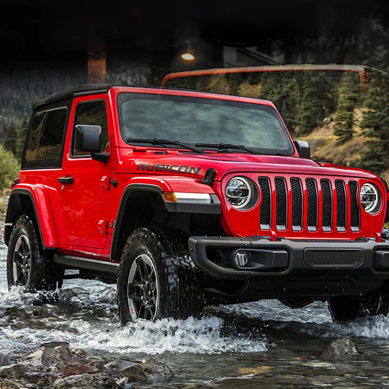 Suitable for Wrangler JL Gladiator 10th Anniversary Avengers modified hood with non-destructive thickening black auto parts