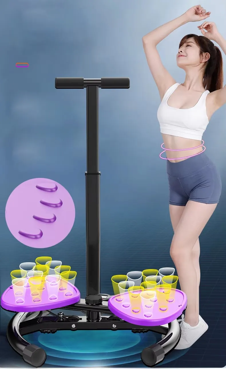 Thin Waist Fitness Equipment Silent Waist Twisting Turntable Weight Loss Waist Twisting Machine with Hand Rail