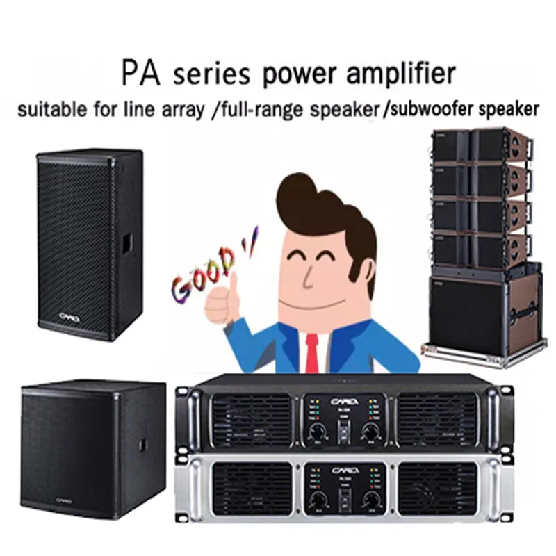 Portable Professional Indoor Sound System Power Amplifier 800w Output Class H Radio Station 1u Power Amplifier
