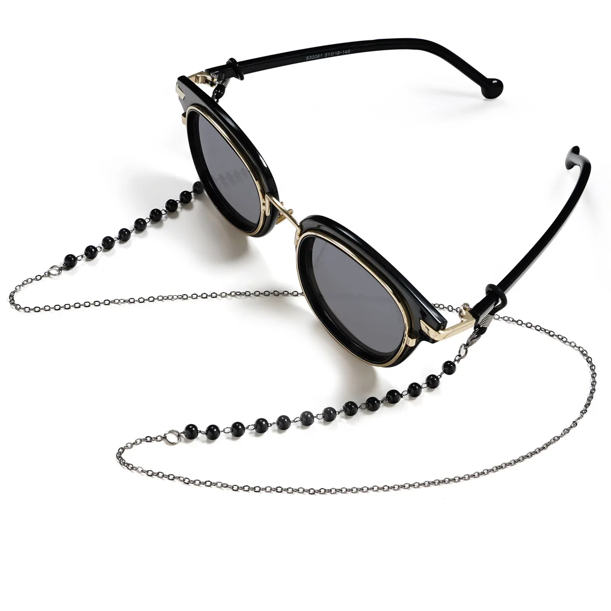 High Quality Beaded Metal Anti Slip Sunglasses Chain Pearl Glasses Chain