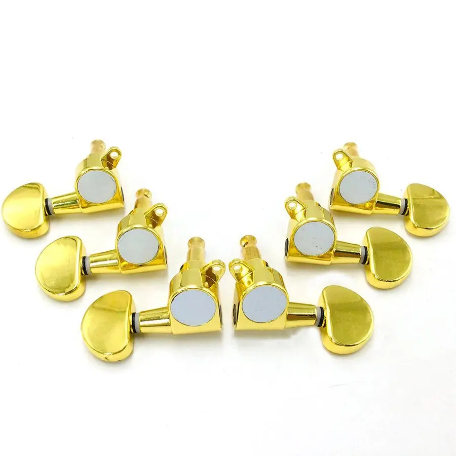 Gold 3R3L Sealed Tuners Machine Heads Set Guitar Tuning Pegs for Electric Guitar or Acoustic Guitar