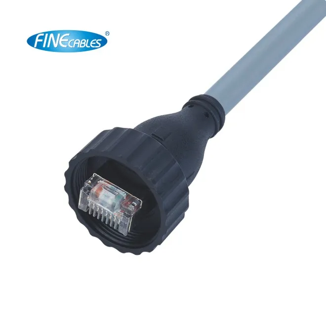 Finecables Waterproof Ethernet Cable Straight rj 45 Connector