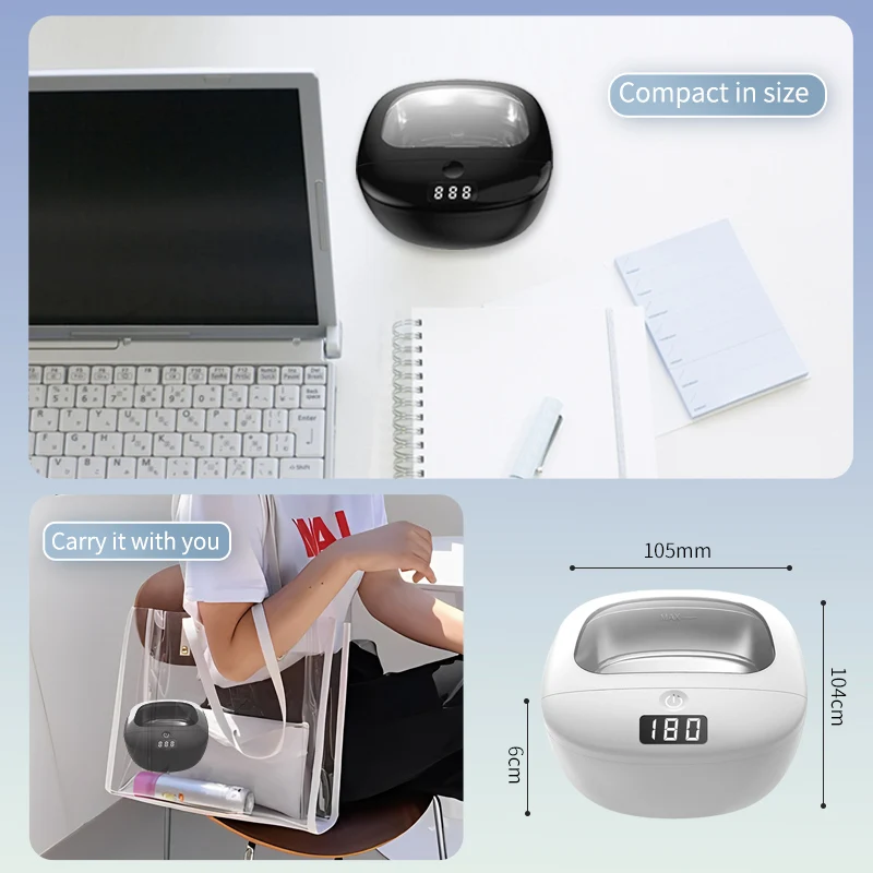 Wireless New Arrivals 2024 Products Ultra Sonic Cleaner Dental Pod Wash Machine Ultrasonic Cleaner Limpiador Ultrasonic