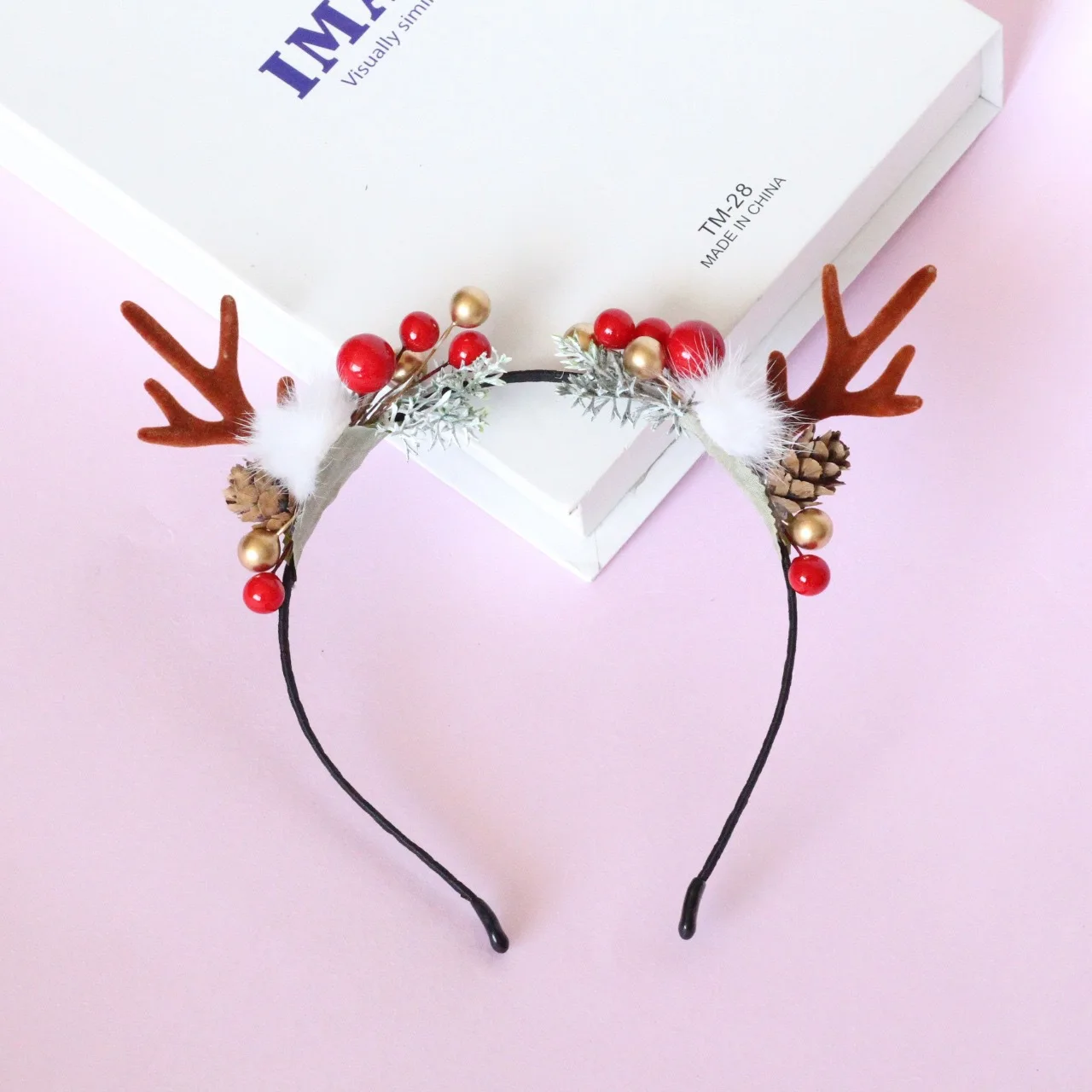 Christmas small antler hair bands wholesale cat ears long horns branch cute Christmas Day headband
