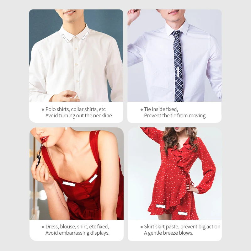 Wholesales Invisible Clear Women Fabric Sticky Double Sided Tape For Clothes Clothing And Body