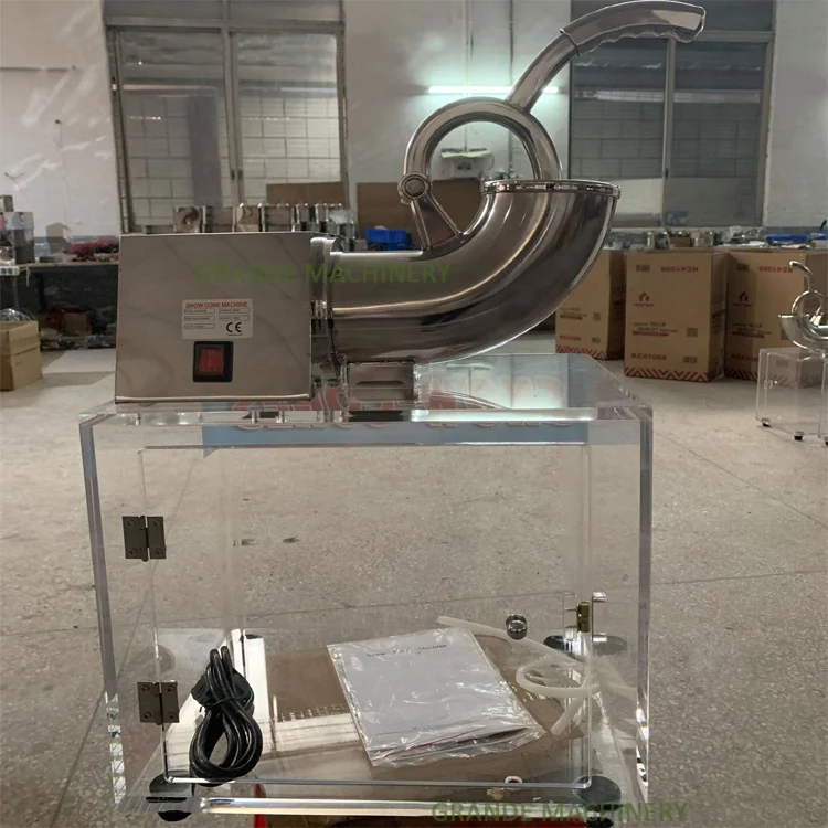 2024 Commercial Ice Crusher Electric Snow Cone Machine With Dual Blades Shaved Ice Machine Price For Family Restaurants Bars