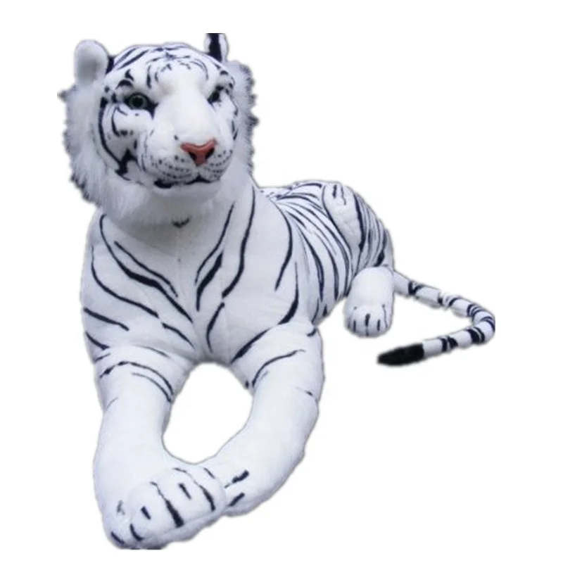 High quality life size fiberglass white tiger statue