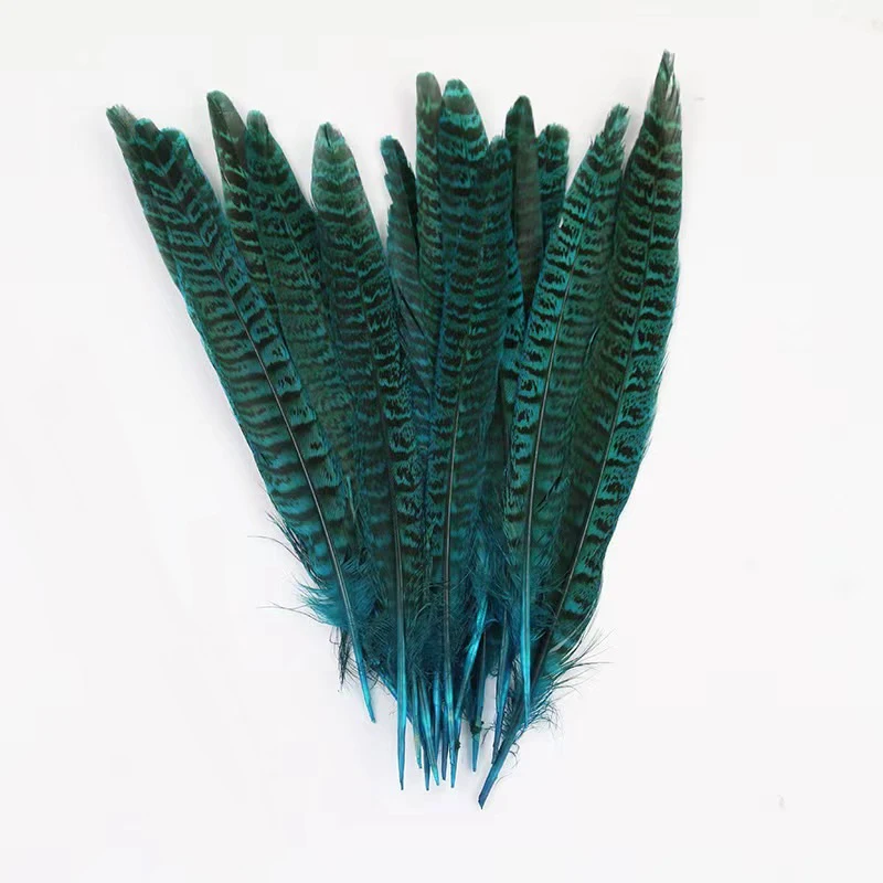 Оптовая продажа высокое качество 10-15 см перья фазана Кольчатый хвост перо для украшения карнавальных костюмов