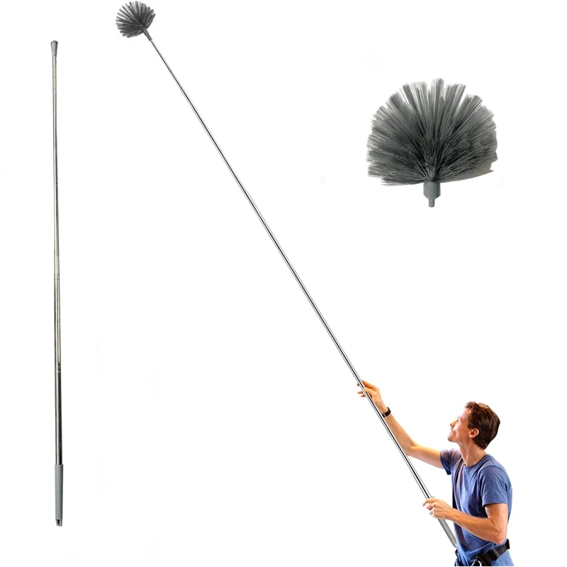 Spider web ceiling cleaning roof artifact adjustable length household broom ash duster duster corner brush