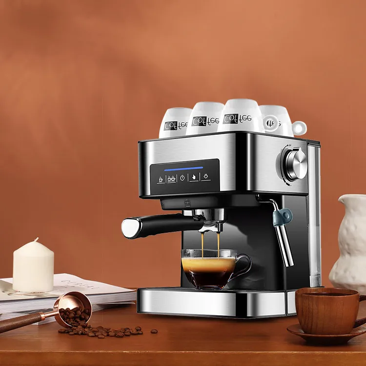 
20 Bar 240Ml Water Tank Steam Cappuccino Espresso Coffee Maker Machine With Milk Frother 