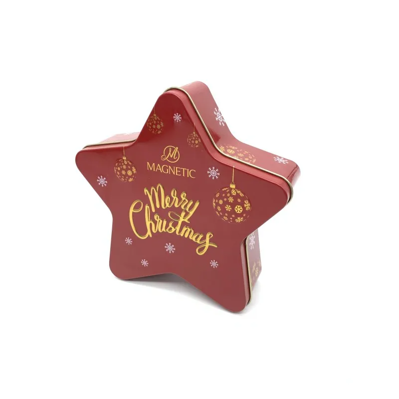 Star shape tin box food grade chocolate candy metal tin box packaging