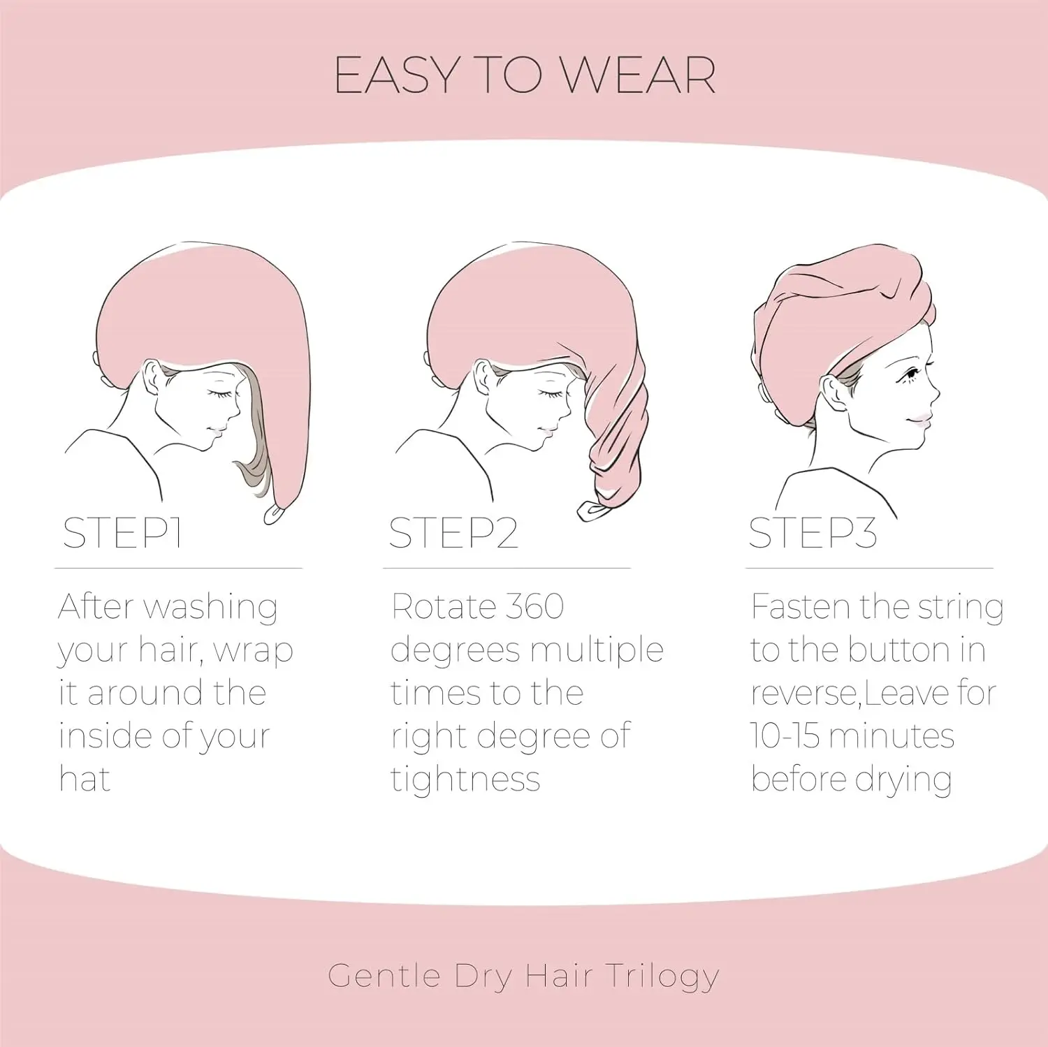 Super absorbent drying hair waffle towel microfiber serviette pour cheveux salon turban hair dry wrap towel