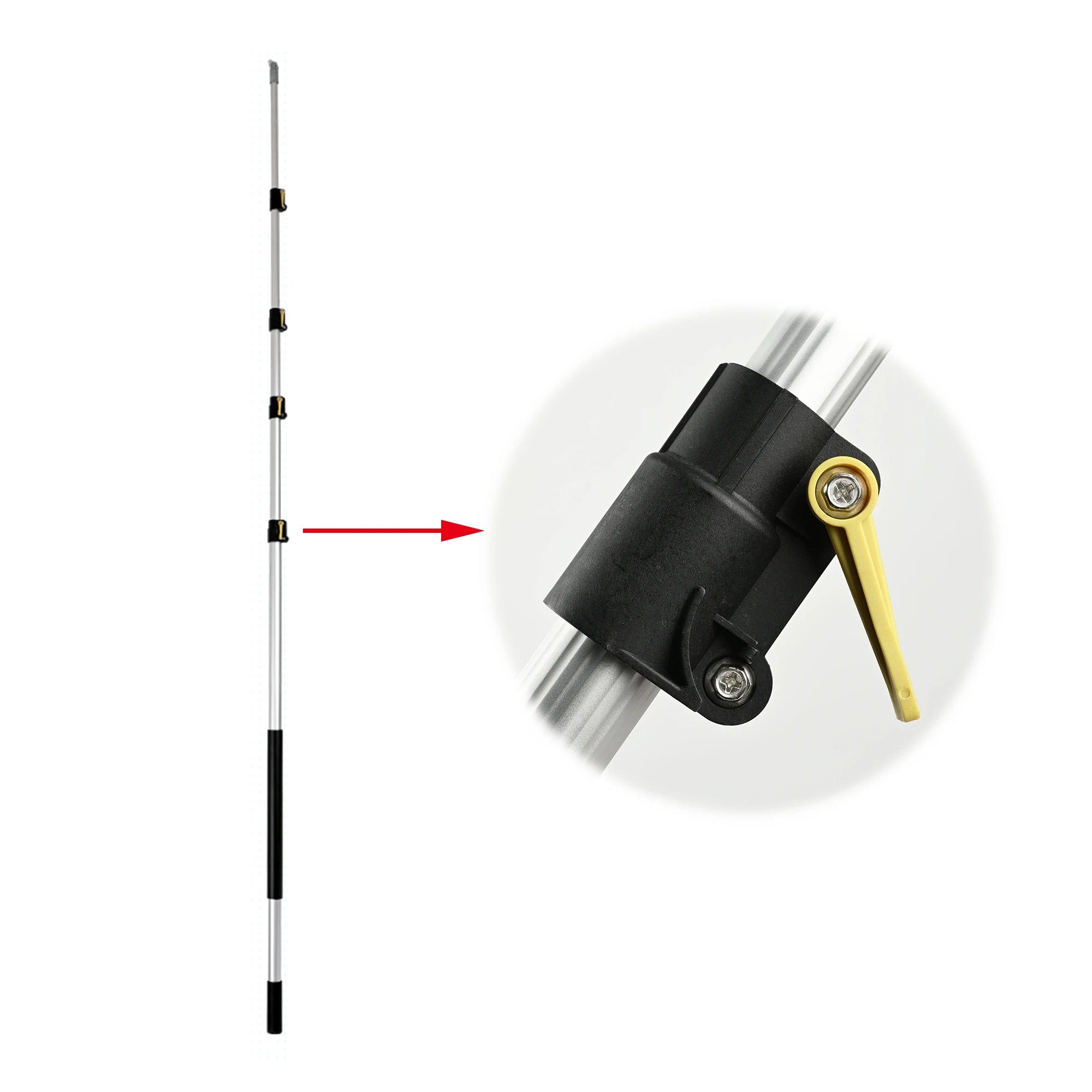 Telescopic Collapsible Aluminum Light Weight Pole for Window Cleaning Brush