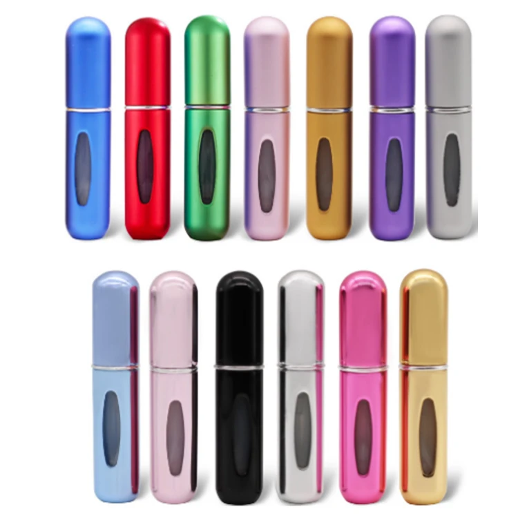 5ml  Luxury Empty Portable Perfume Bottle  Mini Aluminum Spray Bottles For Perfume / Metal Spray Tubes