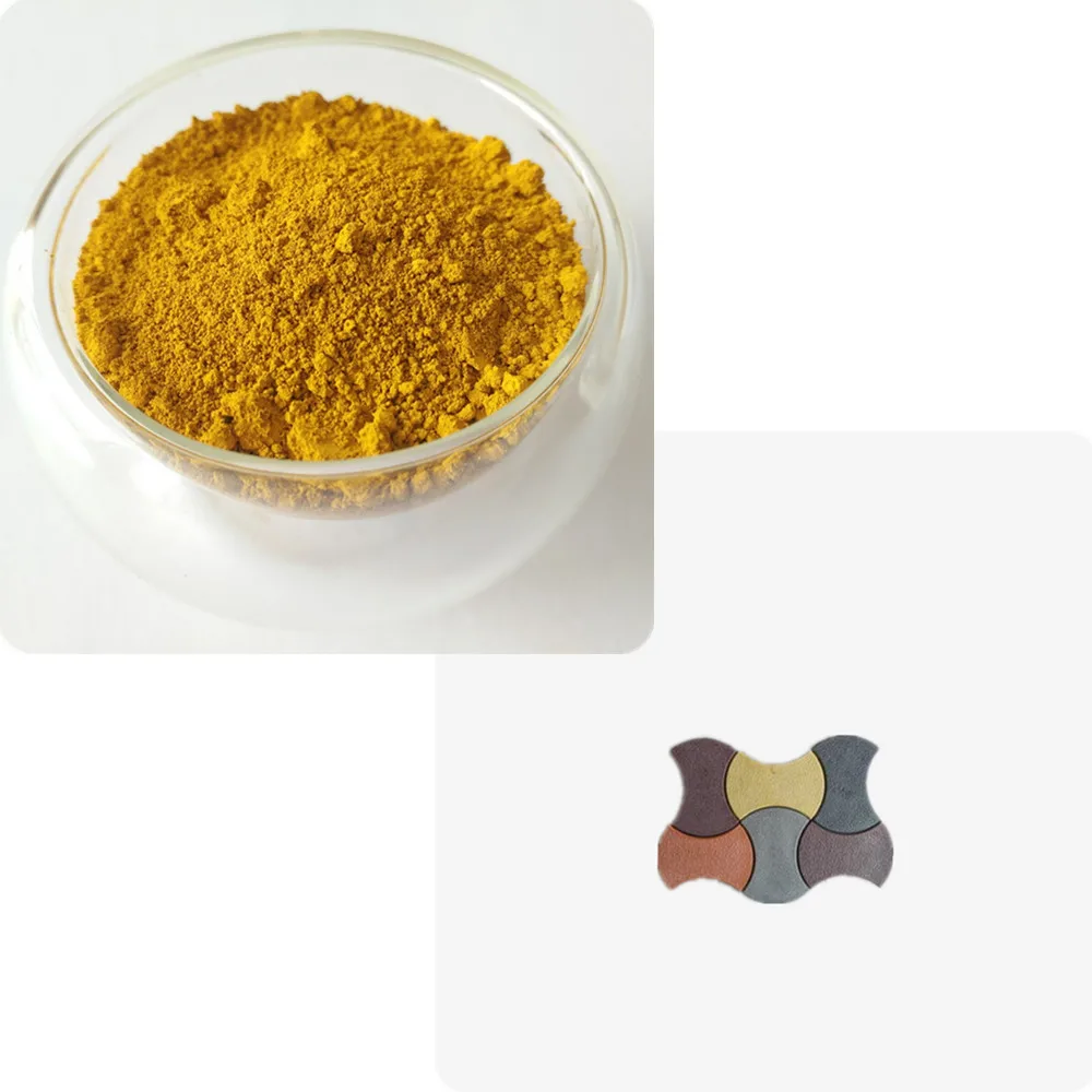 color yellow oxide concrete stamp stain