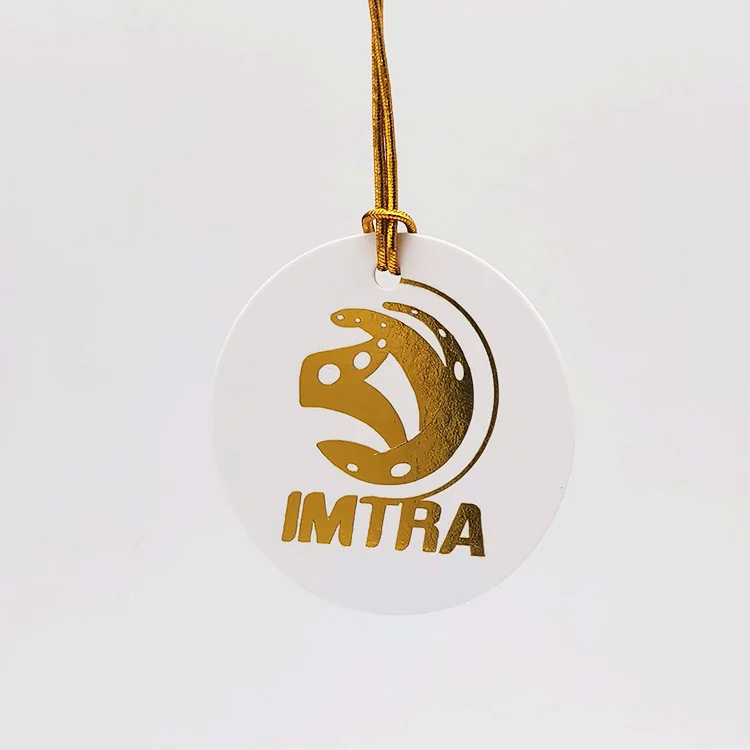 Gold Foil Stamping  Jewelry Price Tags String Cloth Tags For Label