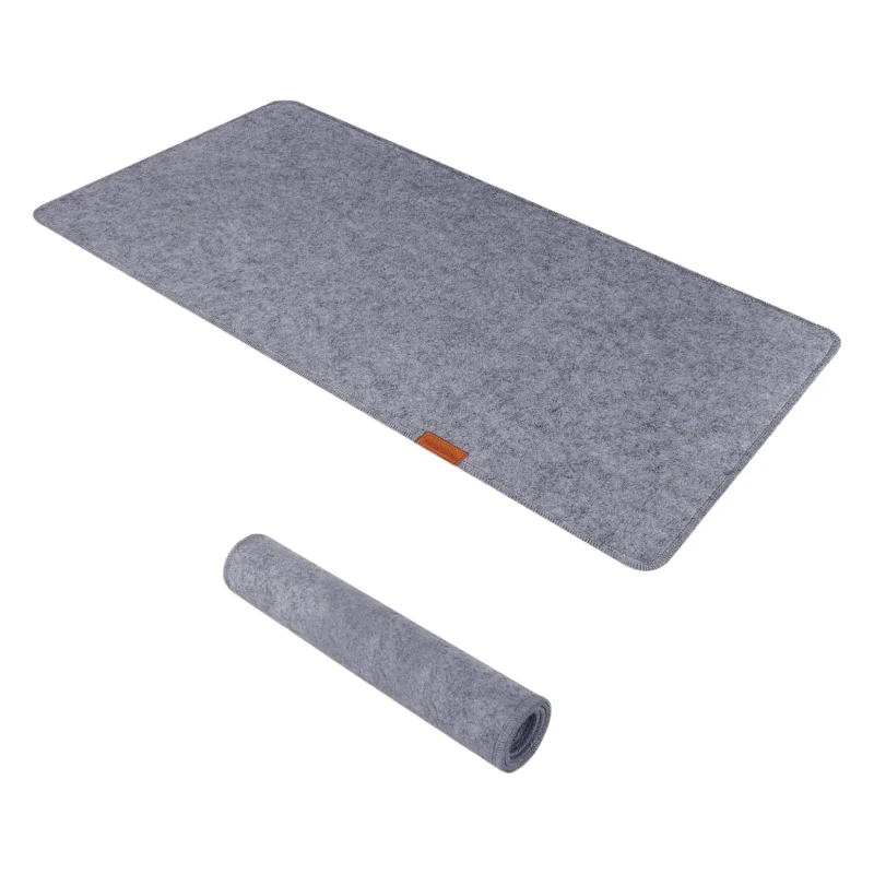 Large Felt Desk Protective Pad Mat 32'X16' Non-Slip Extended Gaming Mouse Pad Protector for Keyboard, Computer, Mouse, Laptop