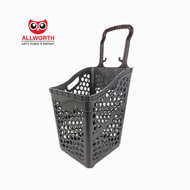 Hot Sell Grocery Store High Quality Portable With Handles PP Plastic Shopping Basket