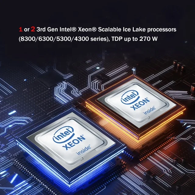 HuaWei xFusion 2288H V6 2u 16xDDR4 Slot Intel Xeon 4310*2 64GB Memory 3.84TB SSD*3 server data center