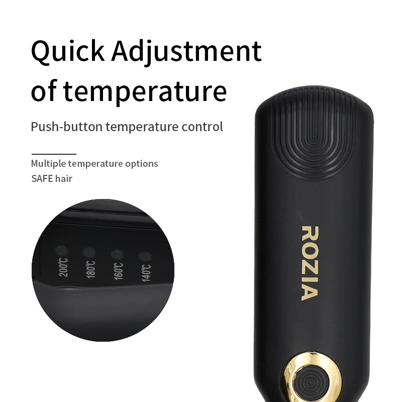 Rozia Ceramic flat Iron best professional mini flat irons hair straightener cream iron machine  hair  styling tools products