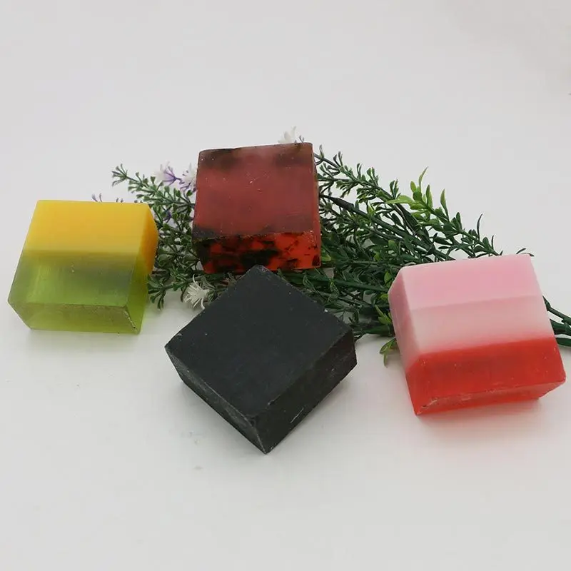 100G Wholesale Transparent Essential Oil Soap Handmade Women Vegan Flower Scented Natural Flavors Face Bath Yoni Soap