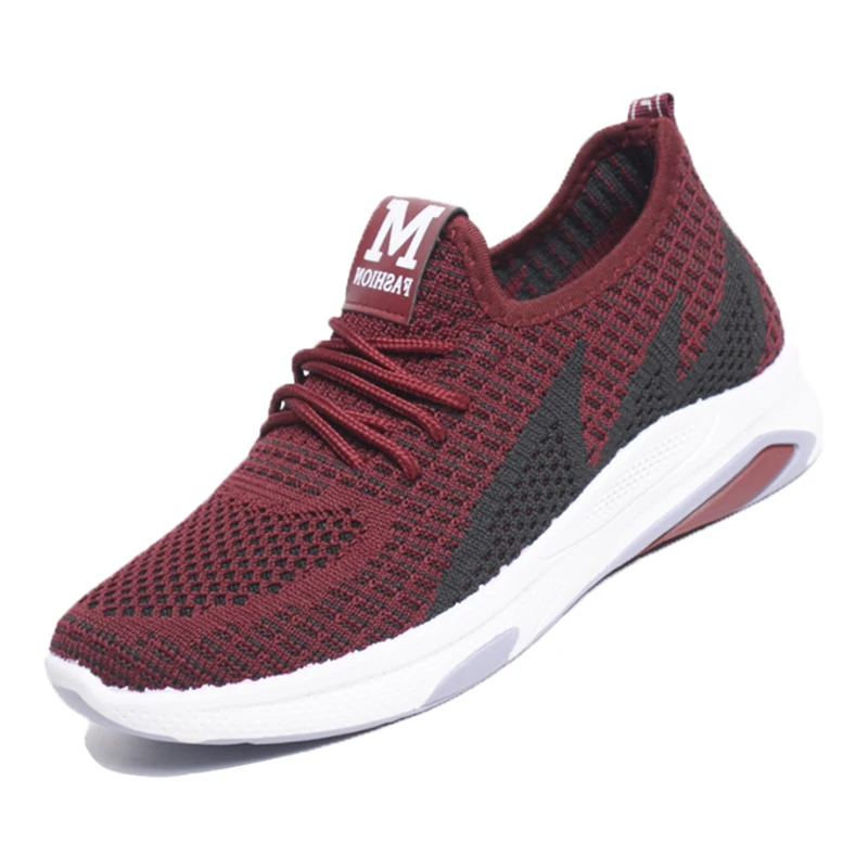 Fashion Custom Logo Knitting Sneakers Casual Running Shoes Men And Women