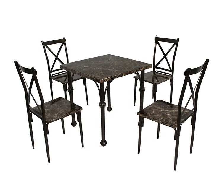 Набор обеденного стола современного дизайна, 1 стол и 6 стульев, Обеденный набор, домашняя мебель